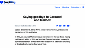 What Blog.carousel.com website looked like in 2018 (5 years ago)