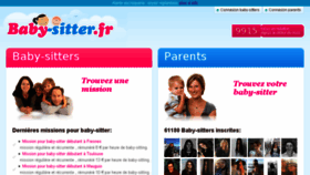 What Baby-sitter.fr website looked like in 2018 (5 years ago)