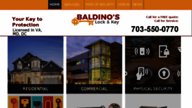 What Baldinos.com website looked like in 2018 (5 years ago)