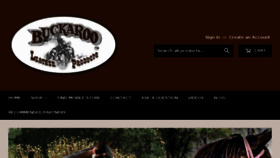 What Buckarooleather.com website looked like in 2018 (5 years ago)