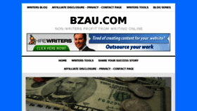 What Bzau.com website looked like in 2018 (5 years ago)