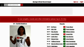 What Boxrec.com website looked like in 2018 (5 years ago)