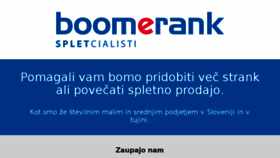 What Boomerank.net website looked like in 2018 (5 years ago)