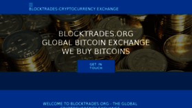 What Blocktrades.org website looked like in 2018 (5 years ago)