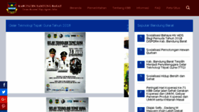 What Bandungbaratkab.go.id website looked like in 2018 (5 years ago)