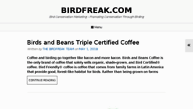 What Birdfreak.com website looked like in 2018 (5 years ago)
