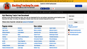 What Backingtrackmp3x.com website looked like in 2018 (5 years ago)