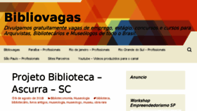 What Bibliovagas.com.br website looked like in 2018 (5 years ago)