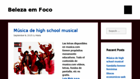 What Belezaemfoco.com website looked like in 2018 (5 years ago)