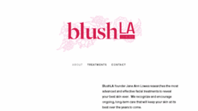 What Blushla.com website looked like in 2018 (5 years ago)