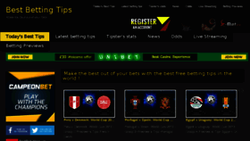 What Bestbet.tips website looked like in 2018 (5 years ago)
