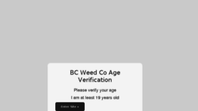 What Bcweedco.com website looked like in 2018 (5 years ago)