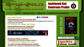 What Bonsai-dnes.cz website looked like in 2018 (5 years ago)