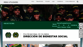 What Bienestarpolicia.gov.co website looked like in 2018 (5 years ago)