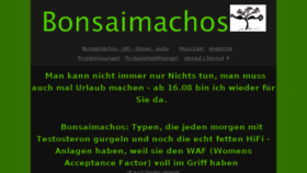 What Bonsaimachos.de website looked like in 2018 (6 years ago)
