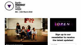 What Berlinfeministfilmweek.com website looked like in 2018 (5 years ago)