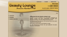 What Beauty-lounge-aue.de website looked like in 2018 (5 years ago)
