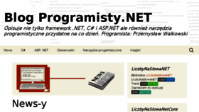 What Blogprogramisty.net website looked like in 2018 (5 years ago)