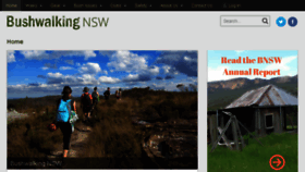 What Bushwalkingnsw.org.au website looked like in 2018 (5 years ago)