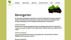 What Baerengarten-frankfurt.de website looked like in 2018 (5 years ago)