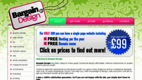 What Bargaindesign.co.uk website looked like in 2018 (5 years ago)