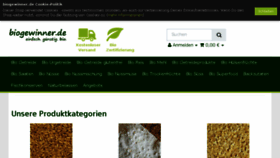 What Biogewinner.de website looked like in 2018 (5 years ago)