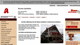 What Blumen-apotheke-schoenenberg.de website looked like in 2018 (5 years ago)