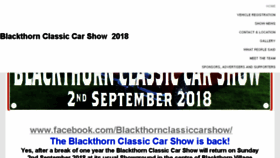 What Blackthornclassiccarshow.co.uk website looked like in 2018 (5 years ago)