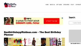 What Bestbirthdaygiftsideas.com website looked like in 2018 (5 years ago)