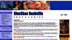 What Blueshoenashville.com website looked like in 2018 (5 years ago)