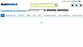 What Billigdrucken.de website looked like in 2018 (5 years ago)