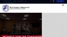 What Bluedragontkd.org website looked like in 2018 (5 years ago)