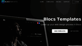 What Blocstemplates.com website looked like in 2018 (5 years ago)