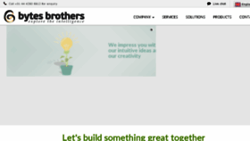 What Bytesbrothers.com website looked like in 2018 (5 years ago)