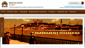 What Bratislavskerozky.sk website looked like in 2018 (5 years ago)