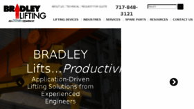 What Bradleylifting.com website looked like in 2018 (5 years ago)