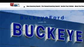 What Buckeyefordlondon.com website looked like in 2018 (5 years ago)