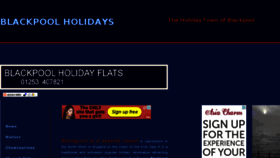 What Blackpoolholidays.info website looked like in 2018 (5 years ago)