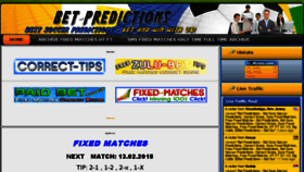 What Bet-predictions.com website looked like in 2018 (5 years ago)
