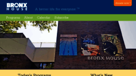 What Bronxhouse.org website looked like in 2018 (5 years ago)