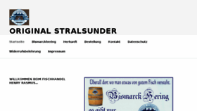 What Bismarckhering.com website looked like in 2018 (5 years ago)