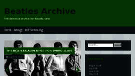 What Beatlesarchive.net website looked like in 2018 (5 years ago)