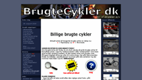 What Brugtecykler.dk website looked like in 2018 (5 years ago)