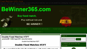 What Bewinner365.com website looked like in 2018 (5 years ago)