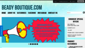 What Beadyboutique.com website looked like in 2018 (5 years ago)