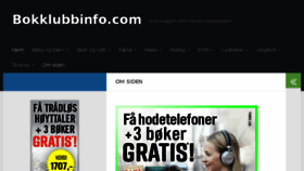 What Bokklubbinfo.com website looked like in 2018 (5 years ago)