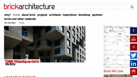 What Brickarchitecture.com website looked like in 2018 (6 years ago)