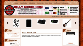 What Billymusik.com website looked like in 2018 (5 years ago)