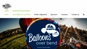 What Balloonsoverbend.com website looked like in 2018 (5 years ago)