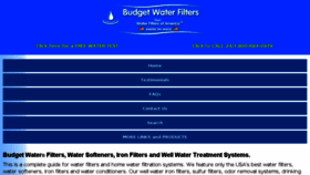 What Budgetwater.com website looked like in 2018 (5 years ago)